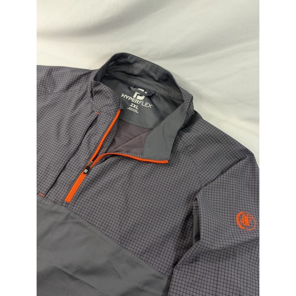 FootJoy HyperFlex Golf Pullover 2XL Graph Plaid Preppy Oklahoma Country Club